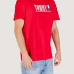 T-shirt Tommy Hilfiger Jeans TJM REG TOMMY DNA FL Rosso - Foto 2