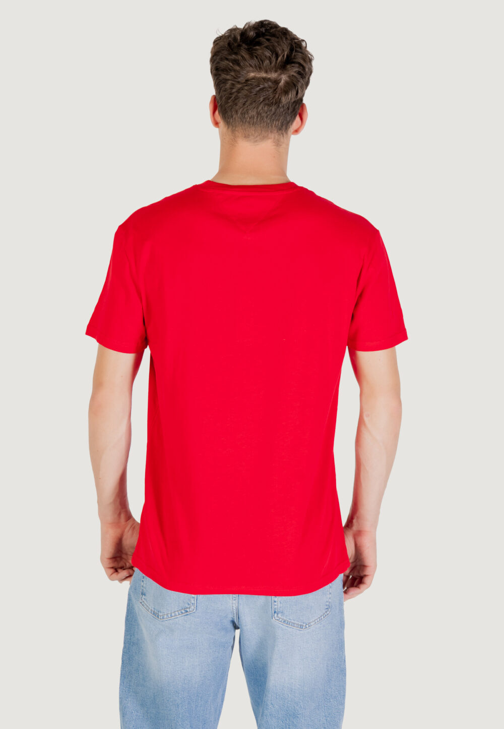 T-shirt Tommy Hilfiger Jeans TJM REG TOMMY DNA FL Rosso - Foto 4