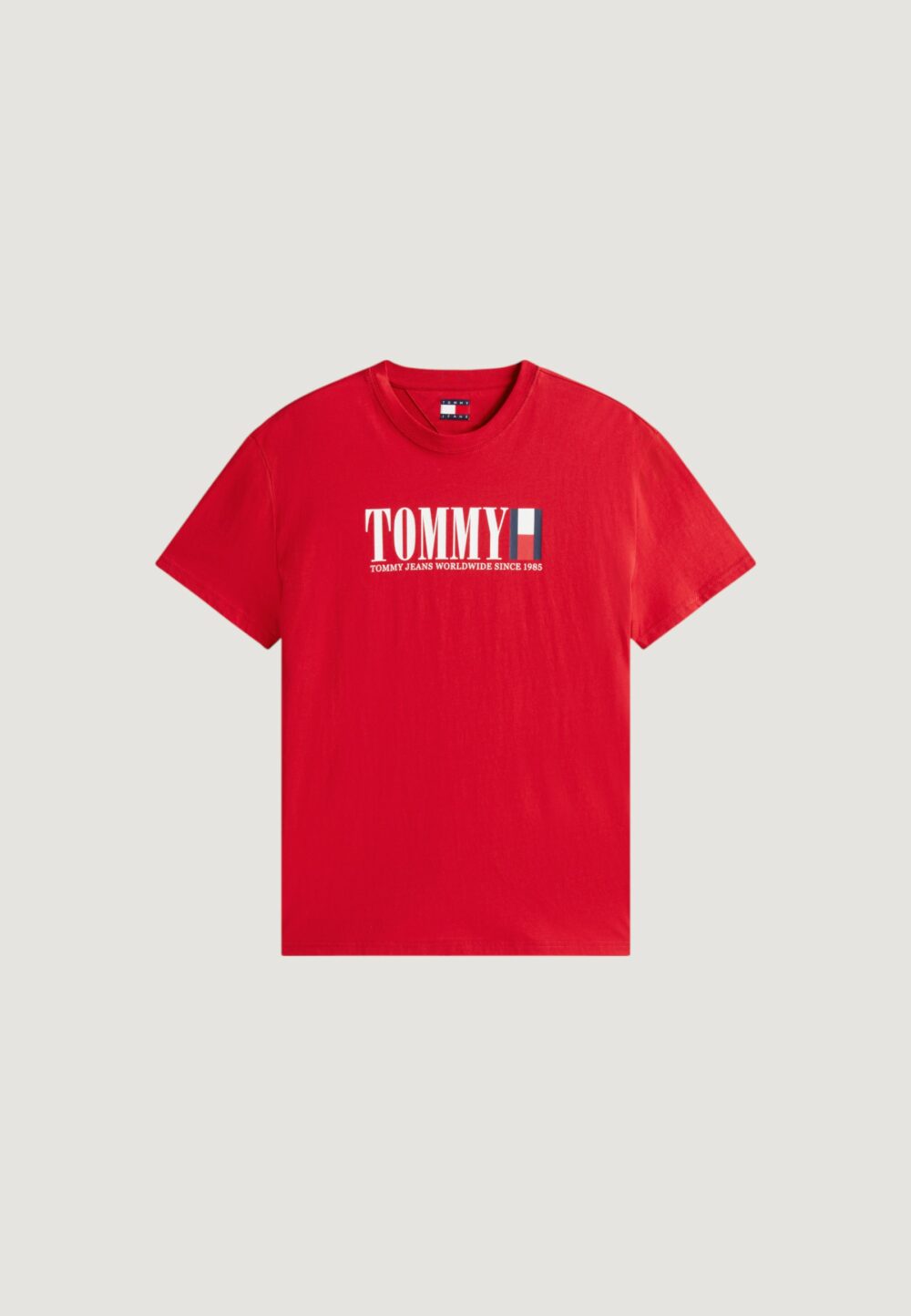 T-shirt Tommy Hilfiger Jeans TJM REG TOMMY DNA FL Rosso - Foto 1
