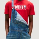 T-shirt Tommy Hilfiger Jeans TJM REG TOMMY DNA FL Rosso - Foto 2