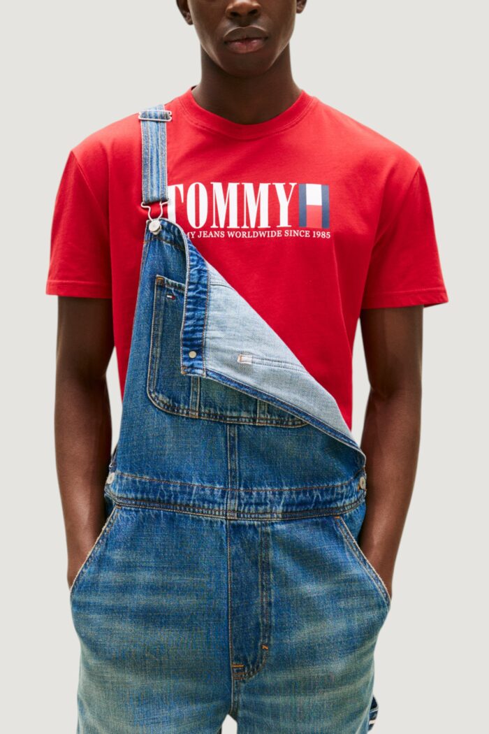 T-shirt Tommy Hilfiger TJM REG TOMMY DNA FL Rosso