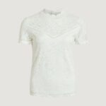 T-shirt Vila Clothes VISTASIA S/S LACE Panna - Foto 1