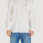 T-shirt manica lunga Calvin Klein Jeans LS WAFFLE BADGE CREW Latte - Foto 1