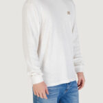 T-shirt manica lunga Calvin Klein Jeans LS WAFFLE BADGE CREW Latte - Foto 3