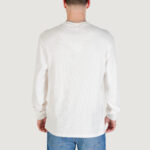 T-shirt manica lunga Calvin Klein Jeans LS WAFFLE BADGE CREW Latte - Foto 4