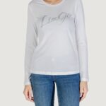 T-shirt manica lunga Liu-Jo ECS T-SHIRT MODA M/L Bianco - Argento - Foto 1