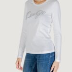 T-shirt manica lunga Liu-Jo ECS T-SHIRT MODA M/L Bianco - Argento - Foto 3