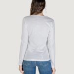T-shirt manica lunga Liu-Jo ECS T-SHIRT MODA M/L Bianco - Argento - Foto 4