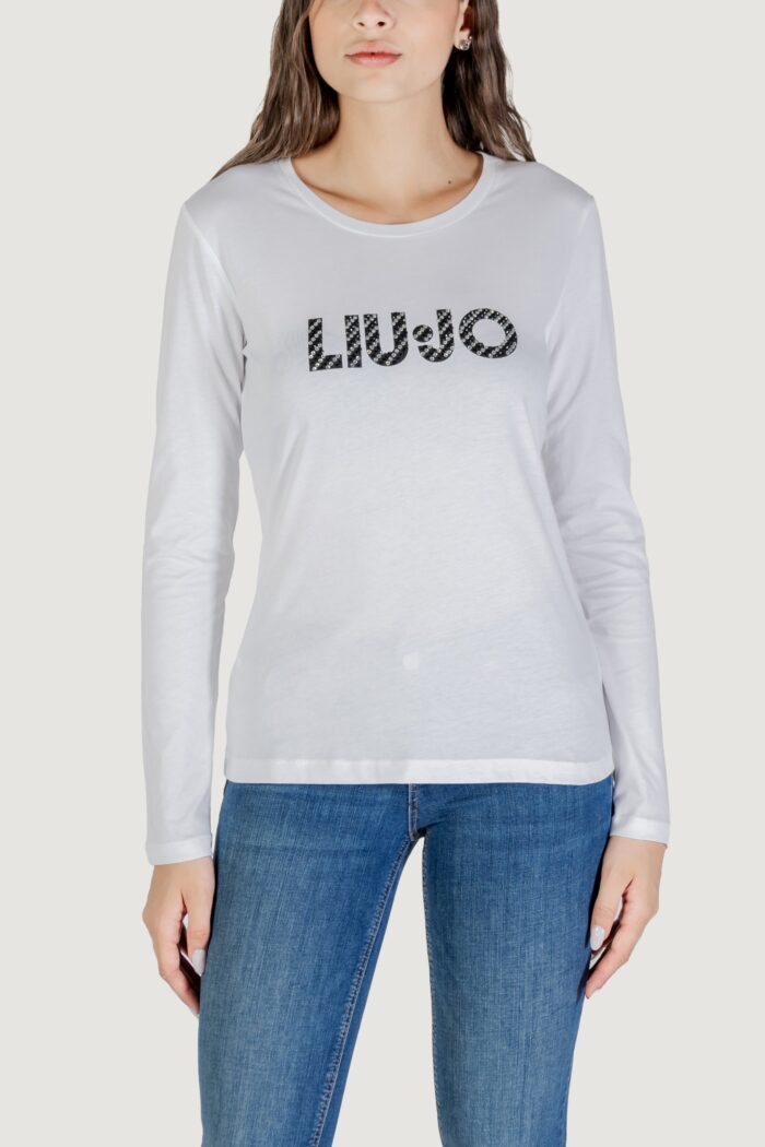 T-shirt manica lunga Liu-jo ECS T-SHIRT MODA M/L Bianco