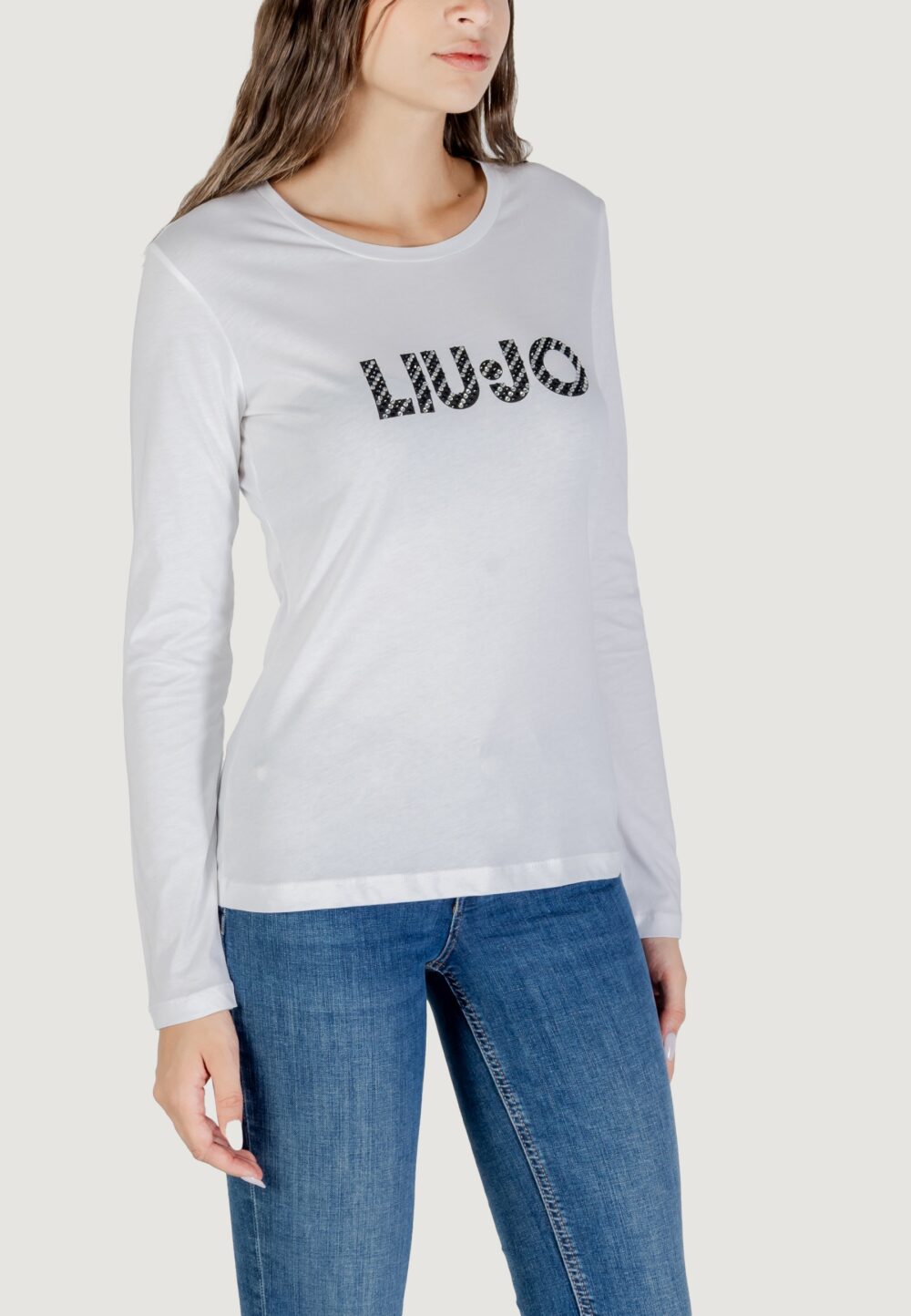 T-shirt manica lunga Liu-Jo ECS T-SHIRT MODA M/L Bianco - Foto 2