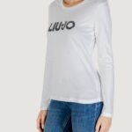 T-shirt manica lunga Liu-Jo ECS T-SHIRT MODA M/L Bianco - Foto 3