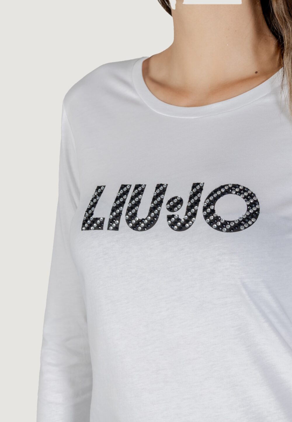 T-shirt manica lunga Liu-Jo ECS T-SHIRT MODA M/L Bianco - Foto 5