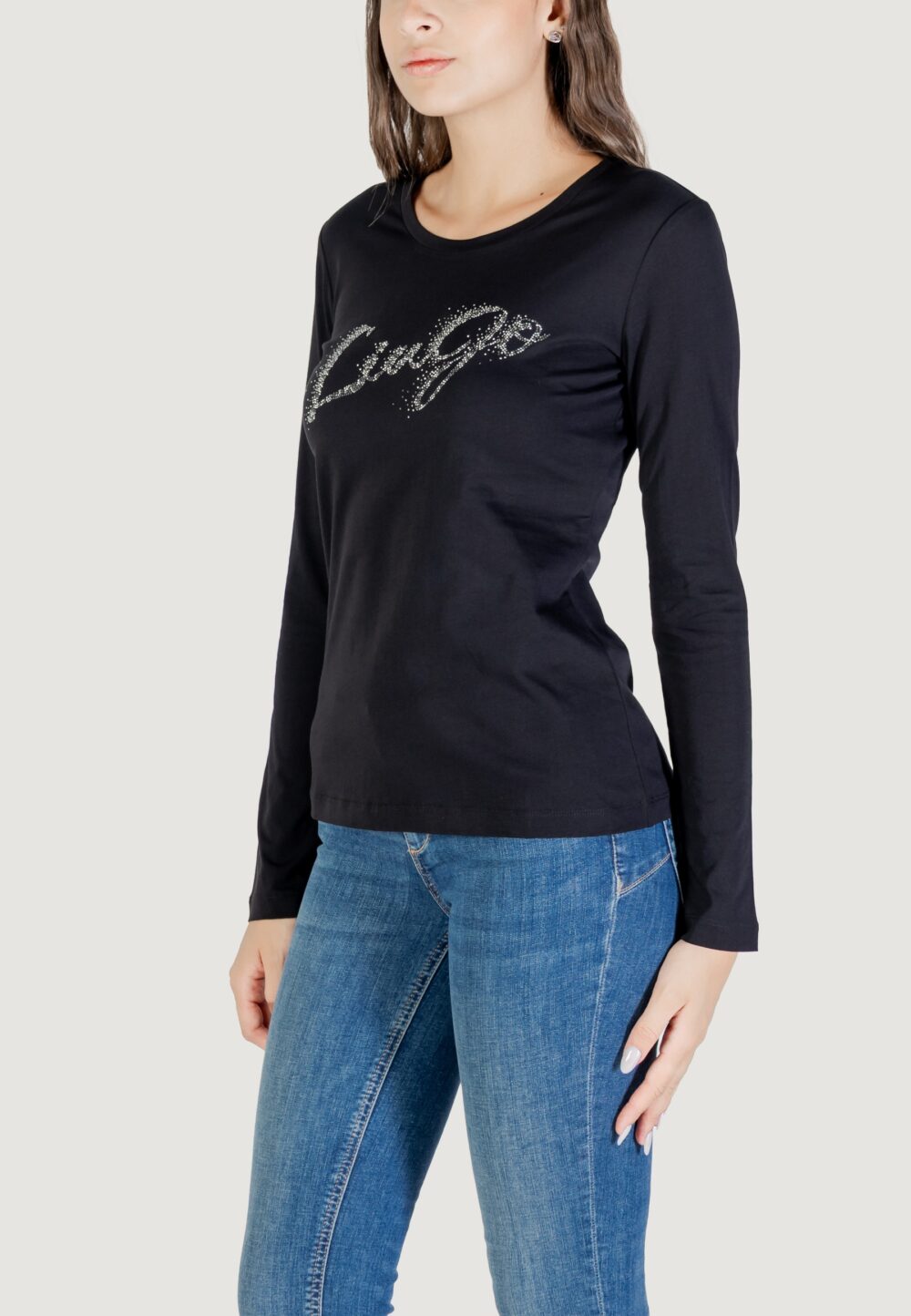 T-shirt manica lunga Liu-Jo ECS T-SHIRT MODA M/L Nero - Foto 3