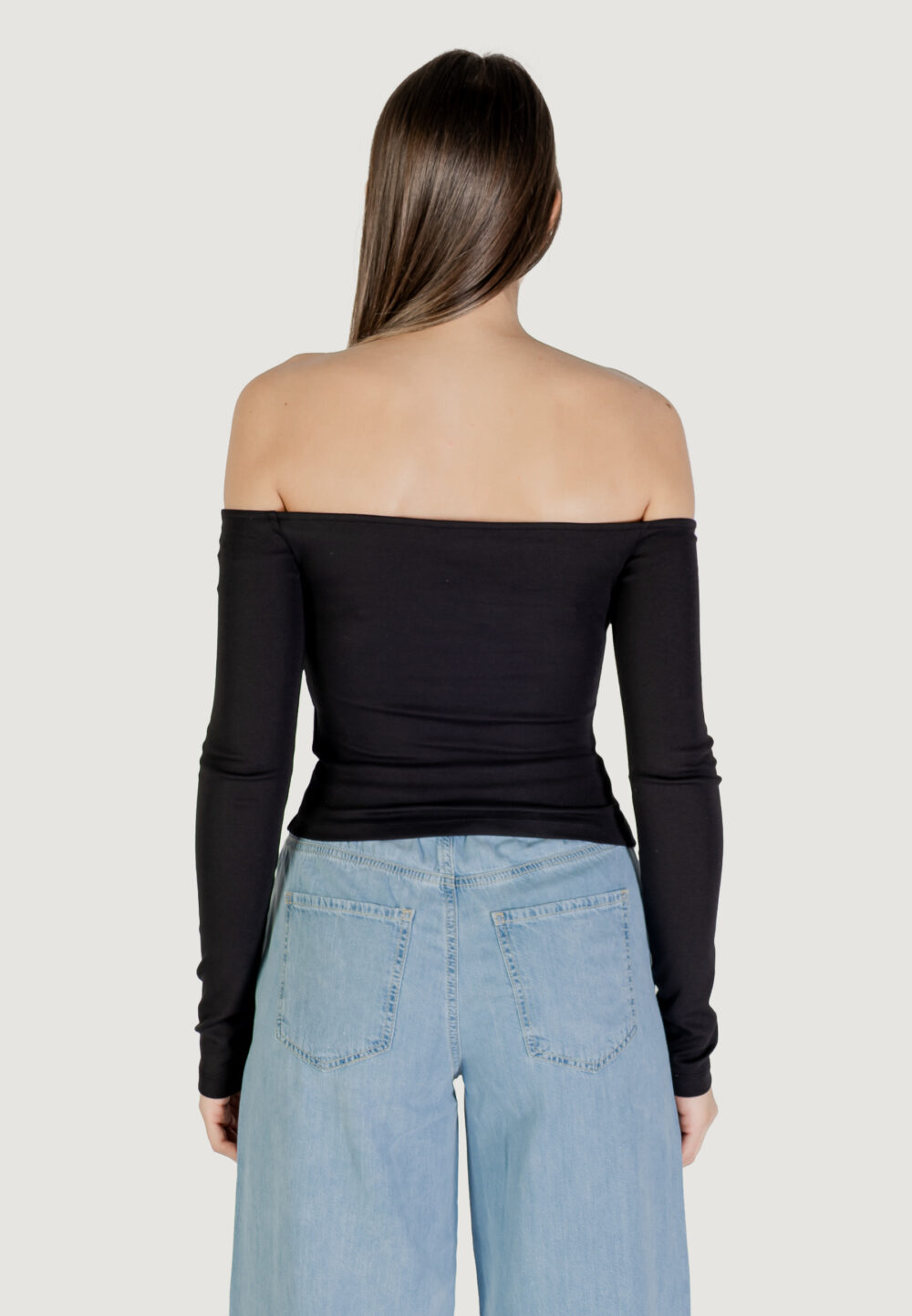 T-shirt manica lunga Tommy Hilfiger Jeans TJW SLIM ESSENTIAL B Nero - Foto 4