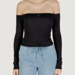 T-shirt manica lunga Tommy Hilfiger Jeans TJW SLIM ESSENTIAL B Nero - Foto 5
