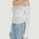 T-shirt manica lunga Tommy Hilfiger Jeans TJW SLIM ESSENTIAL B Panna - Foto 2