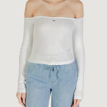 T-shirt manica lunga Tommy Hilfiger Jeans TJW SLIM ESSENTIAL B Panna - Foto 5