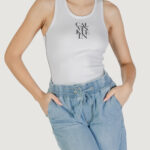 Top Calvin Klein Jeans SL COTTON RIB SOLID Bianco - Foto 1