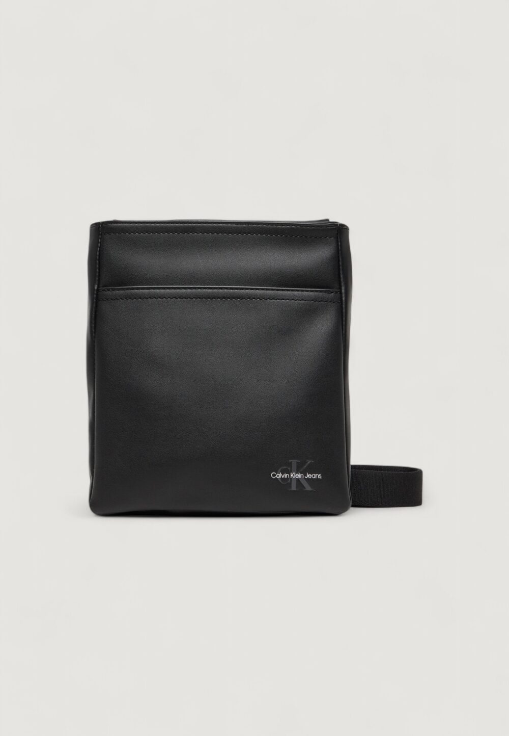 Tracolla Calvin Klein MONO LOGO FLAT PACK 18 Nero - Foto 1