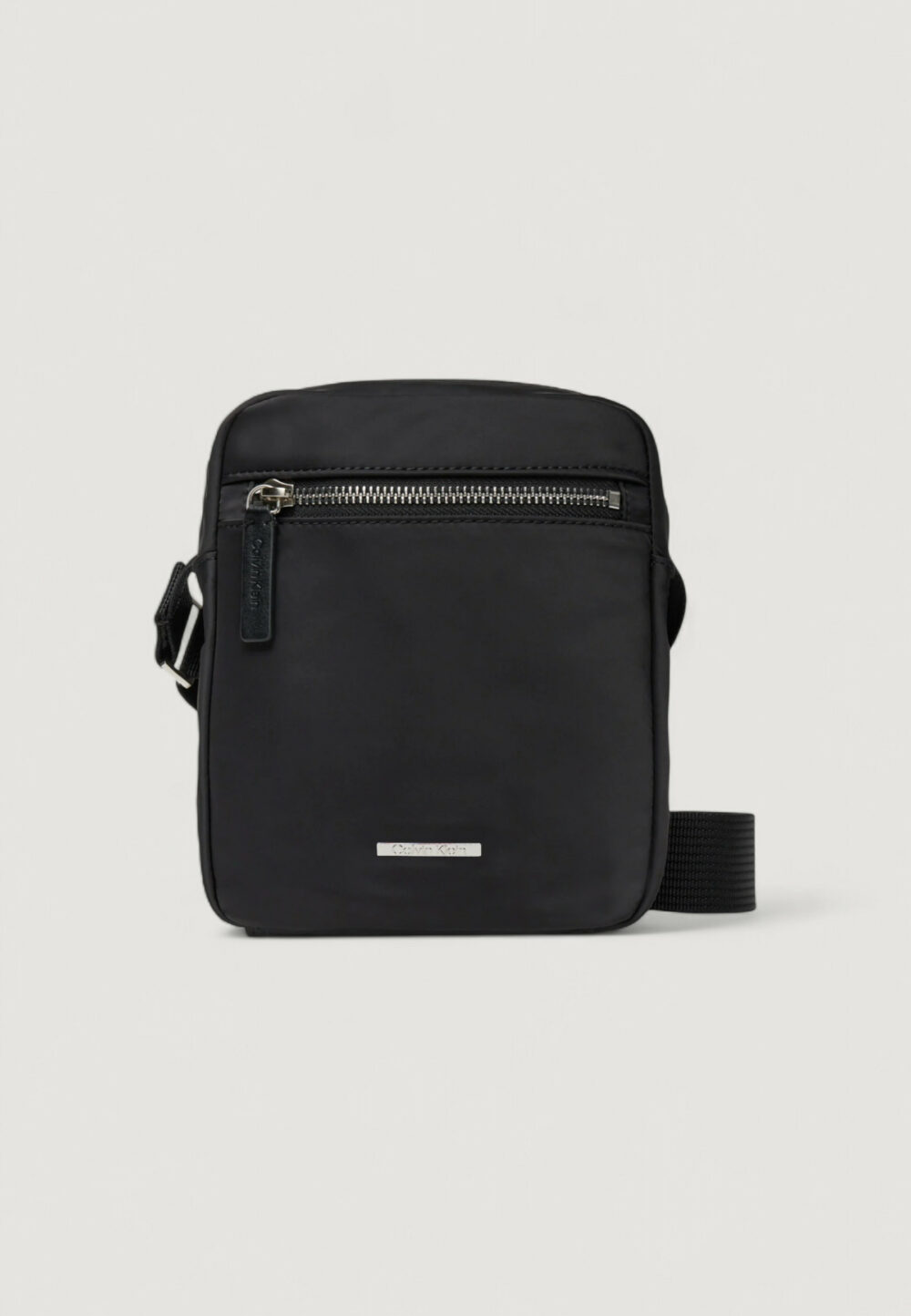 Tracolla Calvin Klein SLEEK NYLON REPORTER Nero - Foto 1