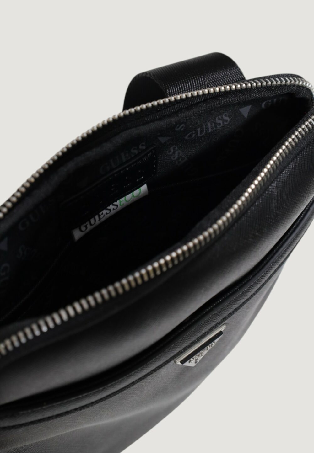 Tracolla Guess MILANO CROSSBODY FLAT Nero - Foto 4