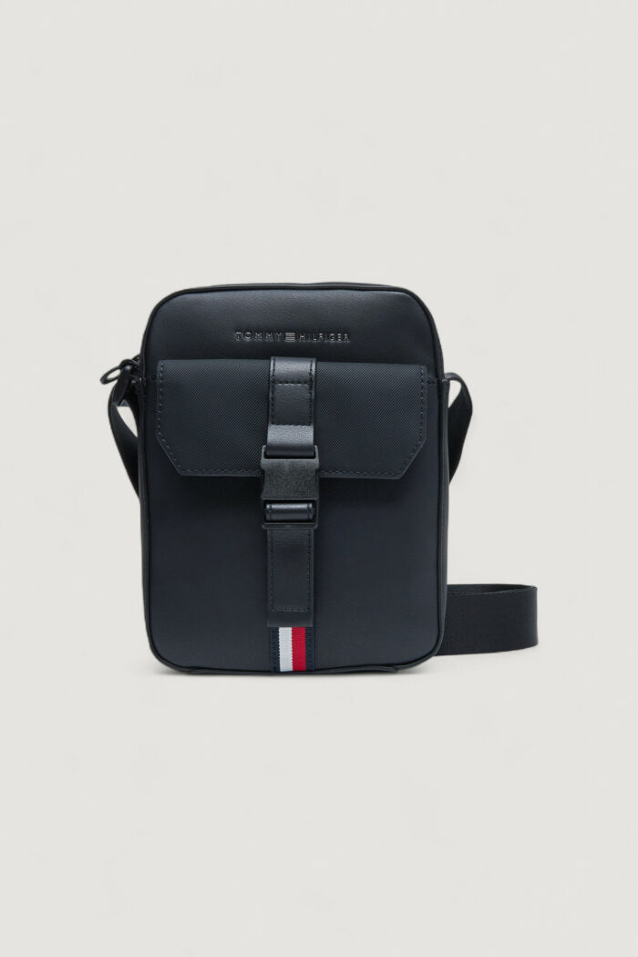 Tracolla Tommy Hilfiger TH FOUNDATION MINI REPORTER Blu – AM0AM13479
