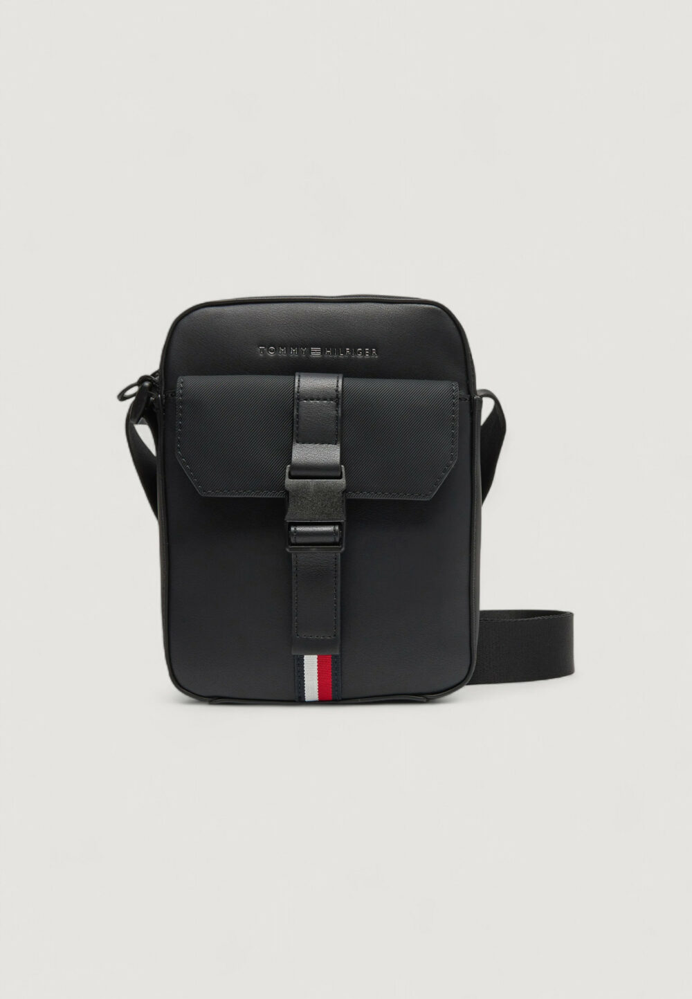 Tracolla Tommy Hilfiger TH FOUNDATION MINI REPORTER Nero - Foto 1