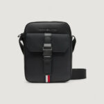 Tracolla Tommy Hilfiger TH FOUNDATION MINI REPORTER Nero - Foto 1