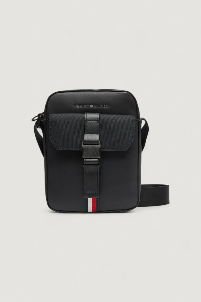 Tracolla Tommy Hilfiger TH FOUNDATION MINI REPORTER Nero – AM0AM13479