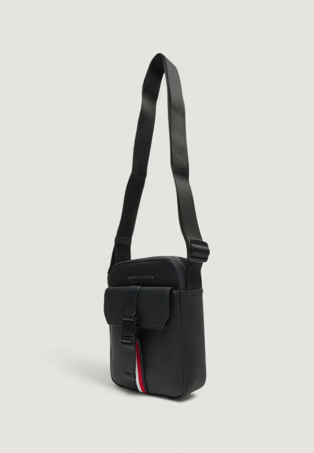 Tracolla Tommy Hilfiger TH FOUNDATION MINI REPORTER Nero - Foto 3