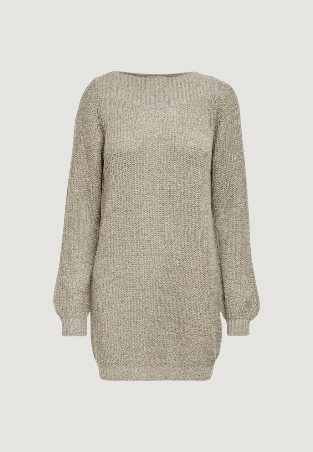 Vestito midi Jacqueline de Yong JDYWHITNEY MEGAN L/S BOAT DRESS KNT NOOS Beige - Foto 1