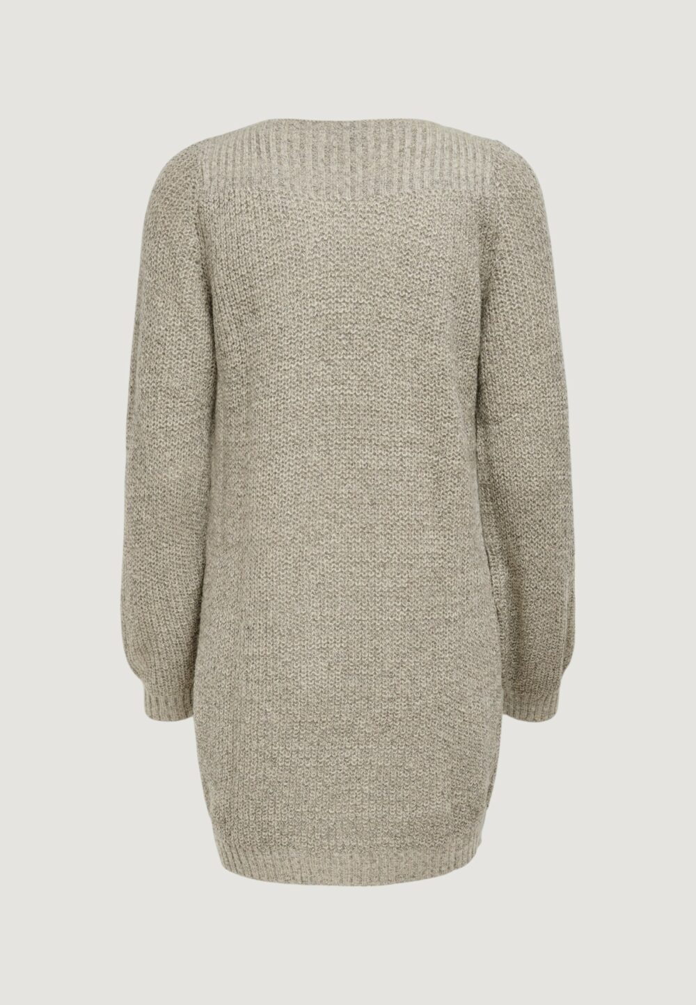Vestito midi Jacqueline de Yong JDYWHITNEY MEGAN L/S BOAT DRESS KNT NOOS Beige - Foto 2