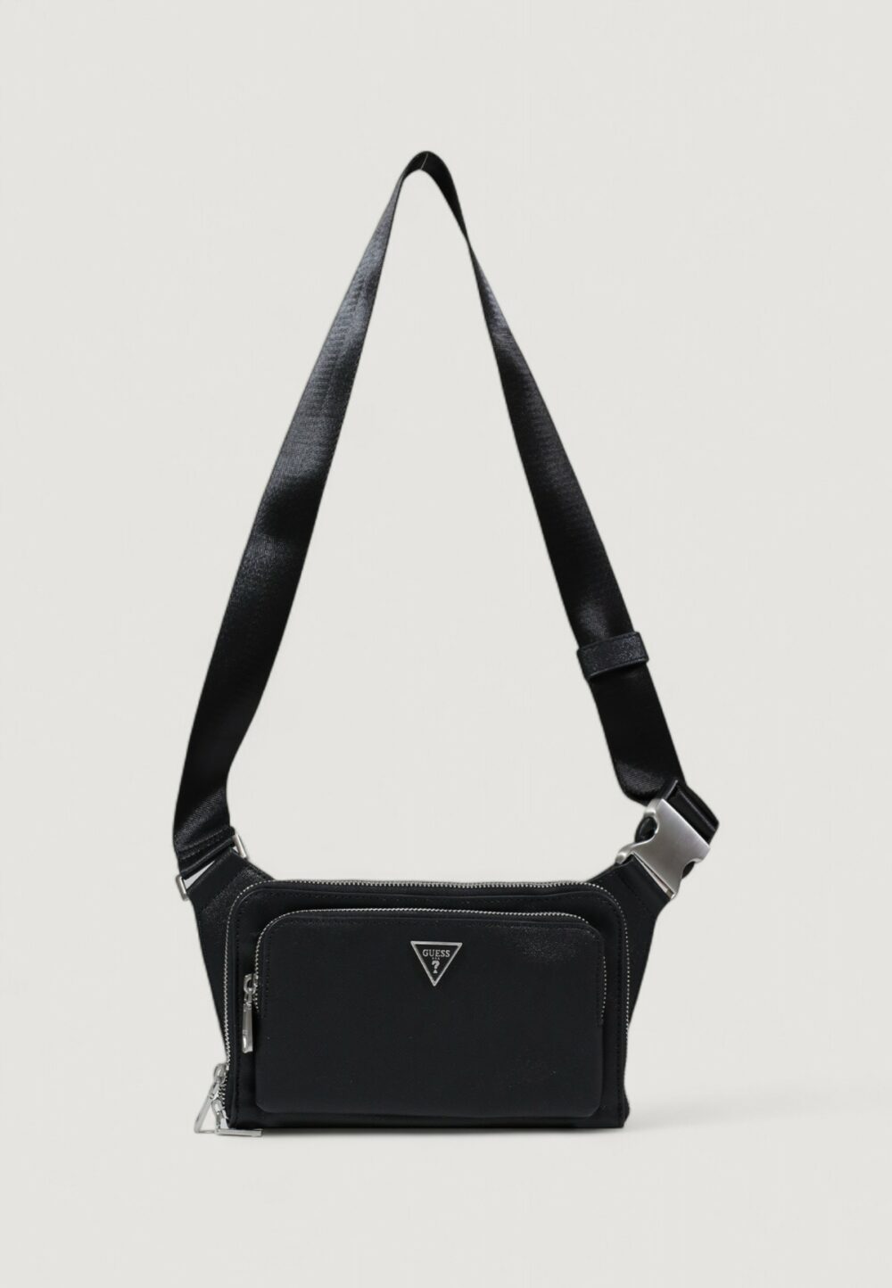Zaino Guess MILANO FLAT BUMBAG W FRT PKT Nero - Foto 1