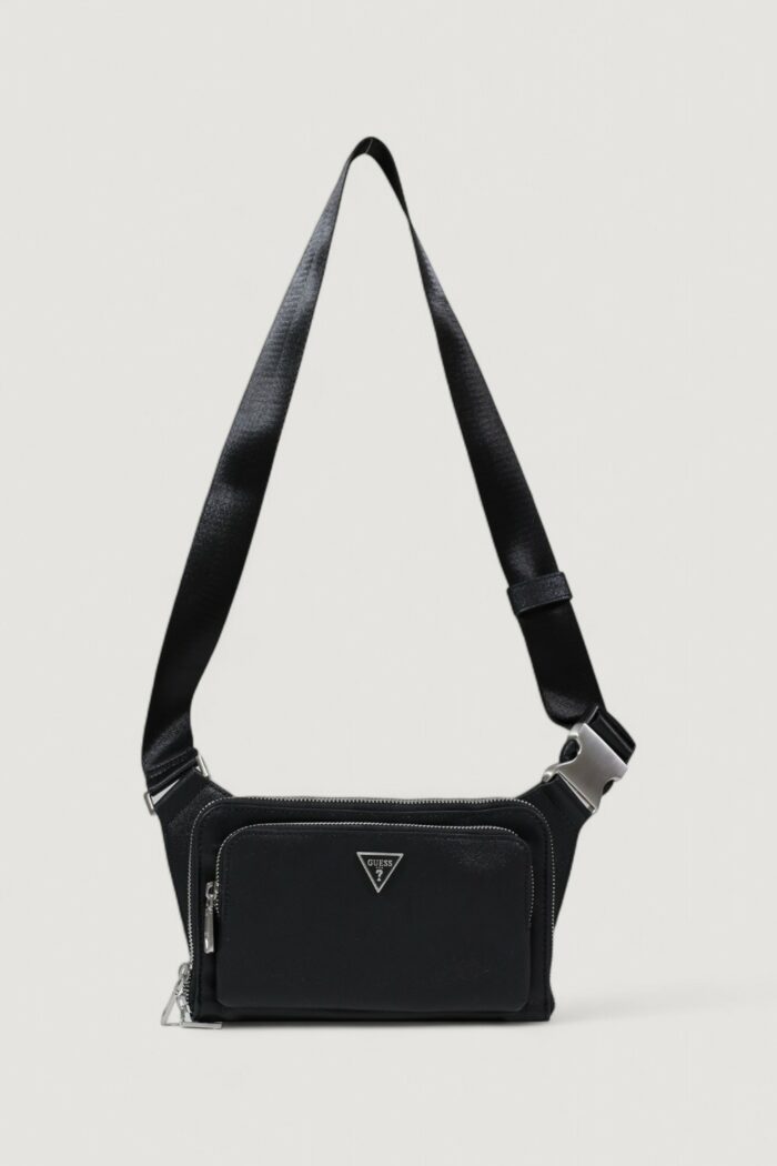 Zaino Guess MILANO FLAT BUMBAG W FRT PKT Nero – HMMISA P5214