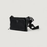 Zaino Guess MILANO FLAT BUMBAG W FRT PKT Nero - Foto 4