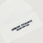 Berretto Armani Exchange BEANIE HAT Bianco - Foto 2