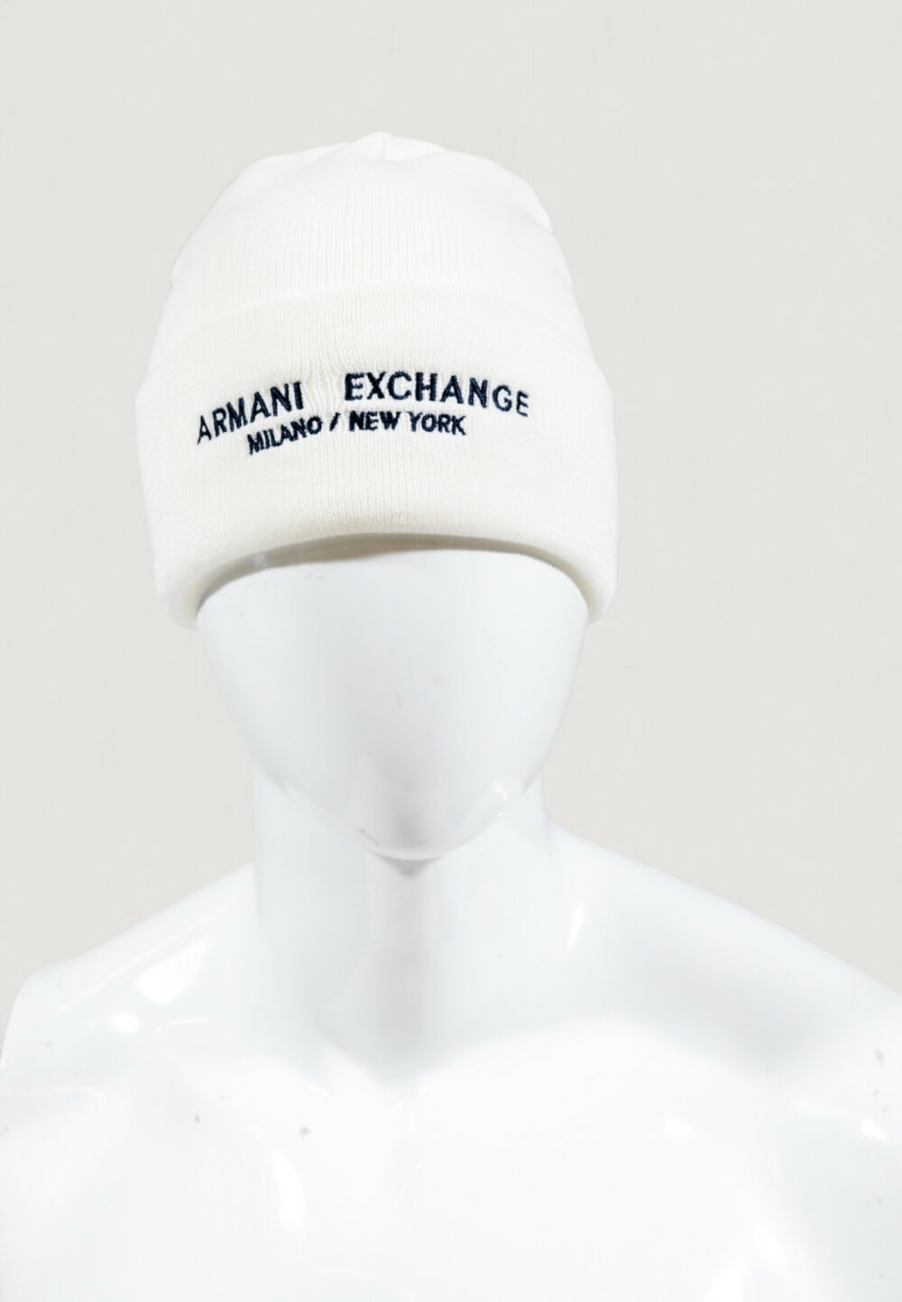 Berretto Armani Exchange BEANIE HAT Bianco - Foto 4