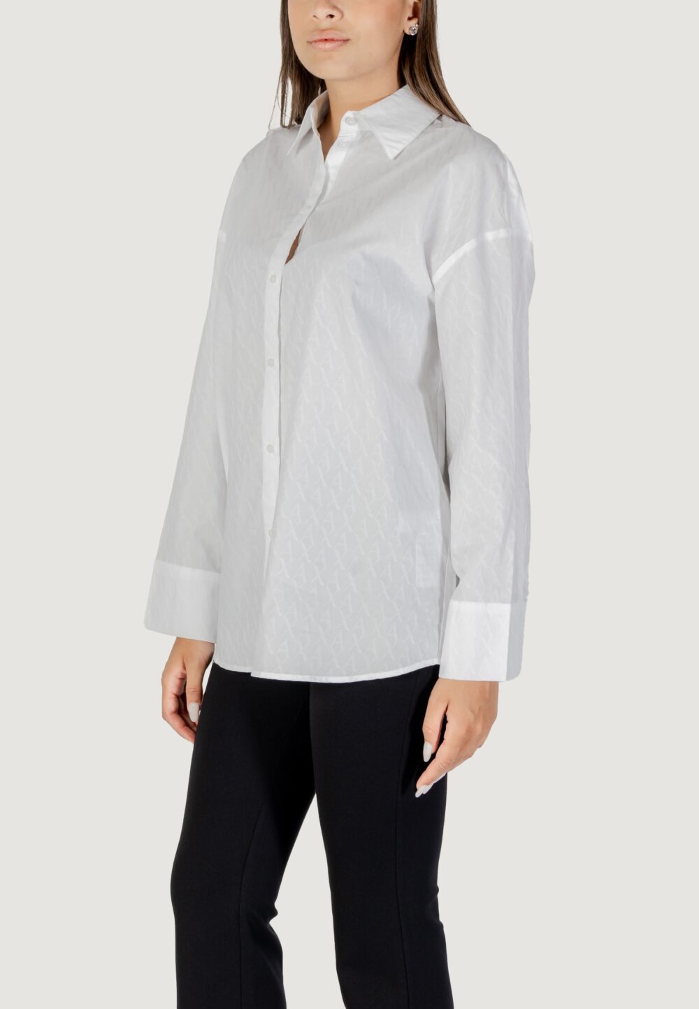 Bluse manica lunga Armani Exchange  Bianco - Foto 4