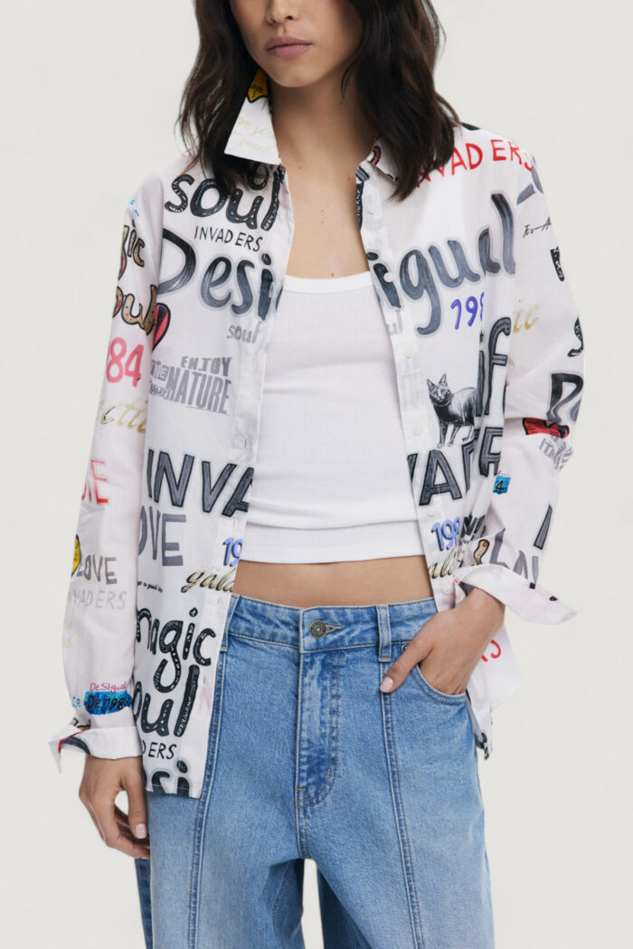 Bluse manica lunga Desigual CAM_SOUL Bianco