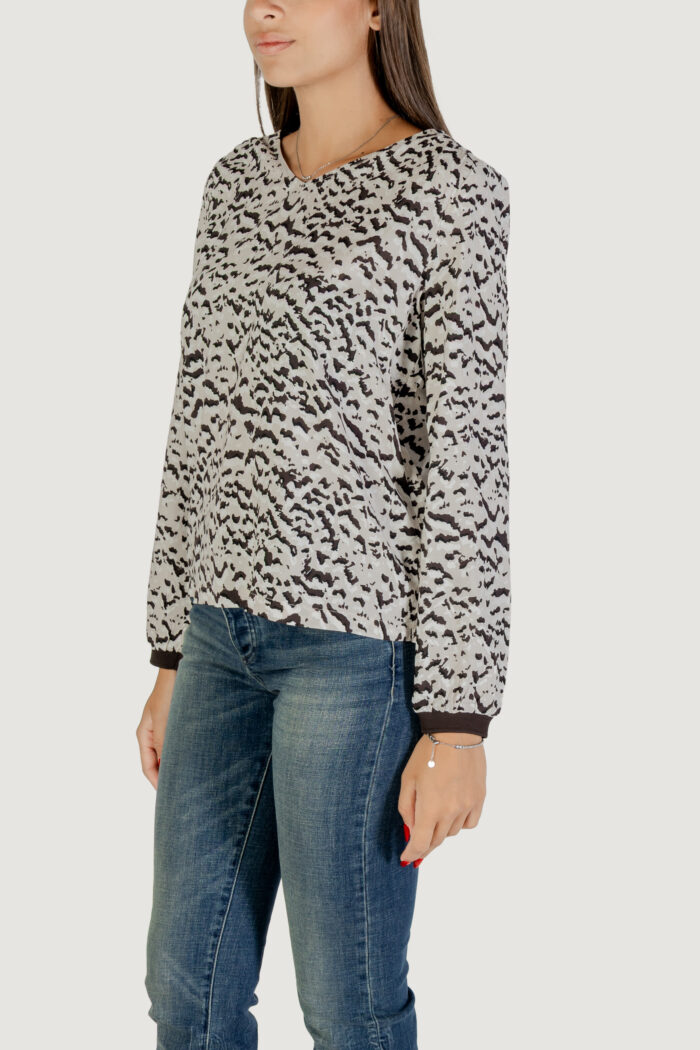 Bluse manica lunga Street One  Nero – Beige