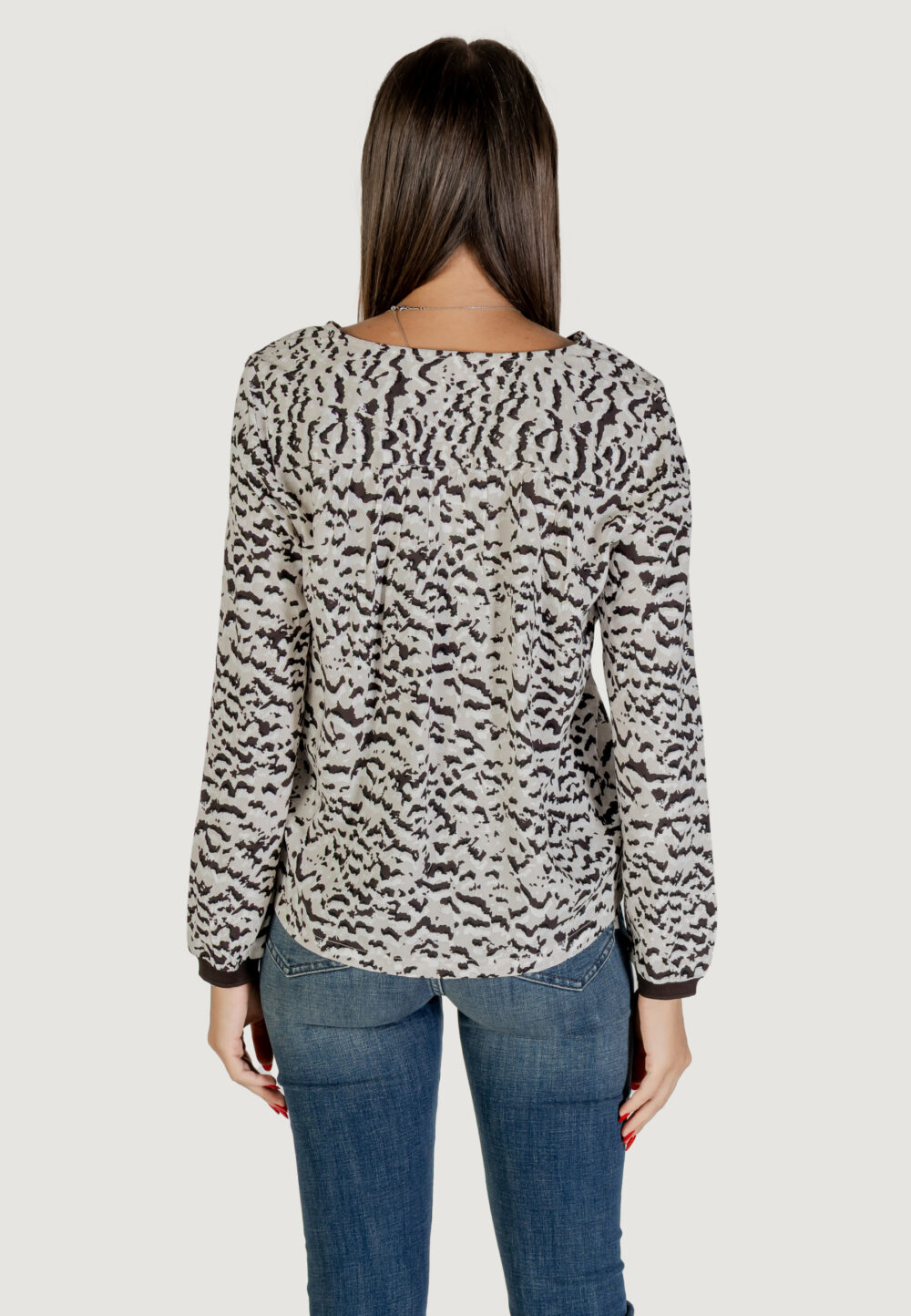 Bluse manica lunga Street One  Nero - Beige - Foto 4