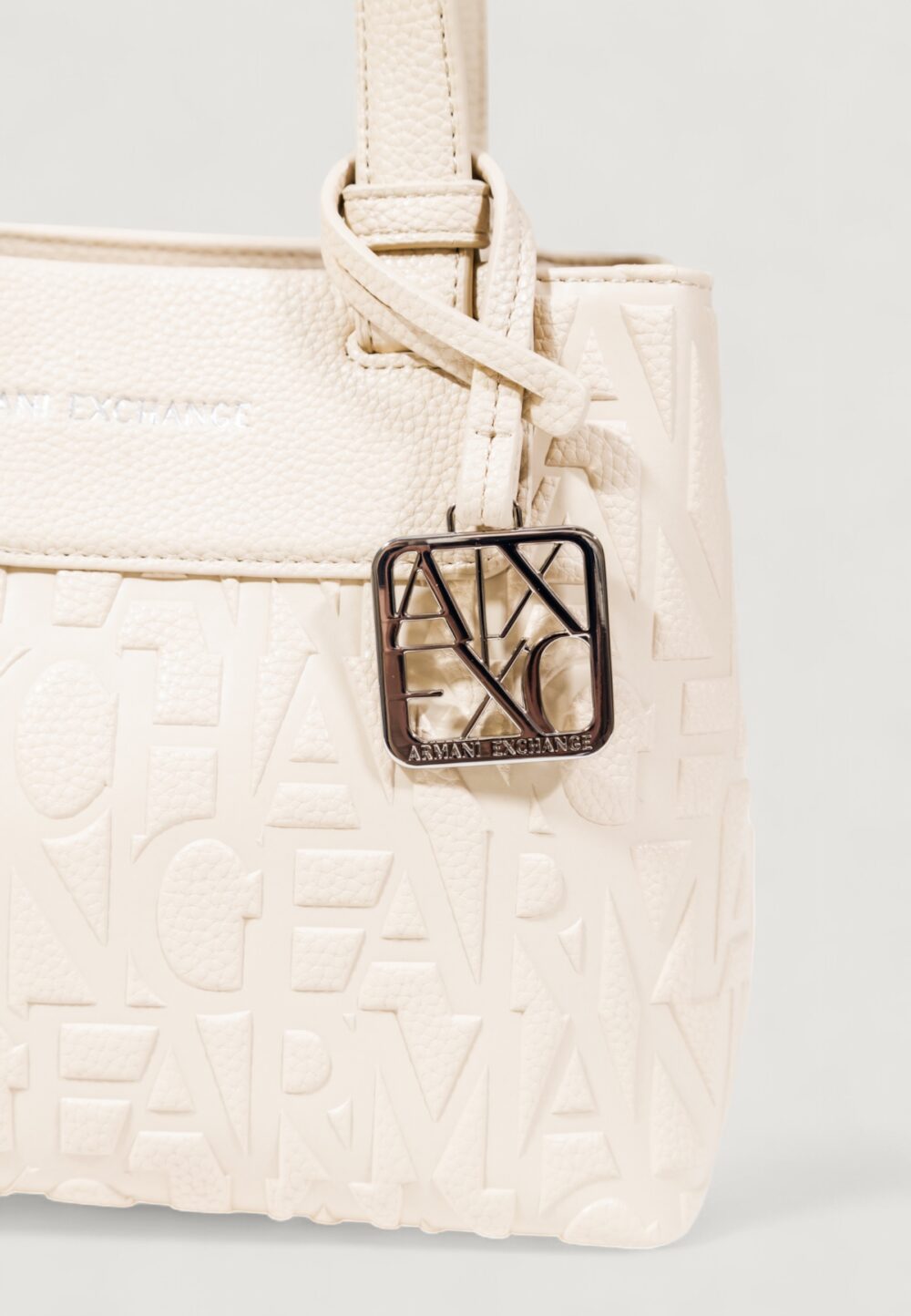 Borsa Armani Exchange SHOPPING BAG Beige - Foto 3
