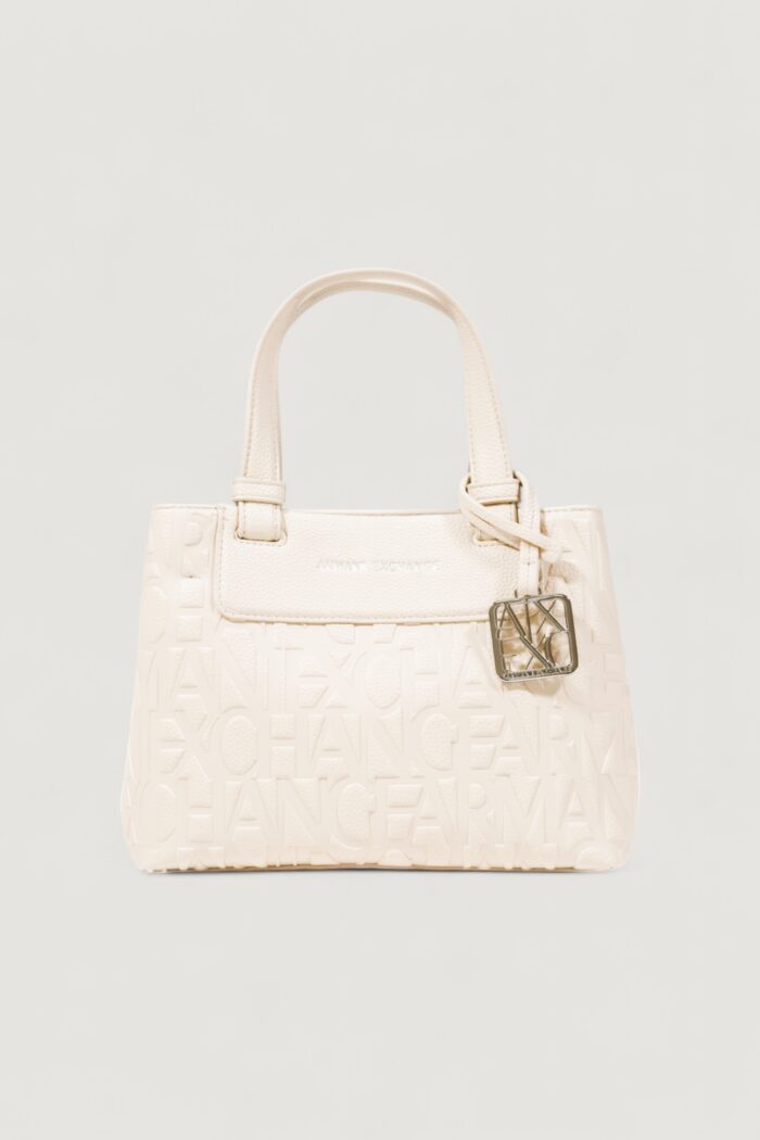 Borsa Armani Exchange SHOPPING BAG Beige