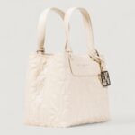 Borsa Armani Exchange SHOPPING BAG Beige - Foto 4