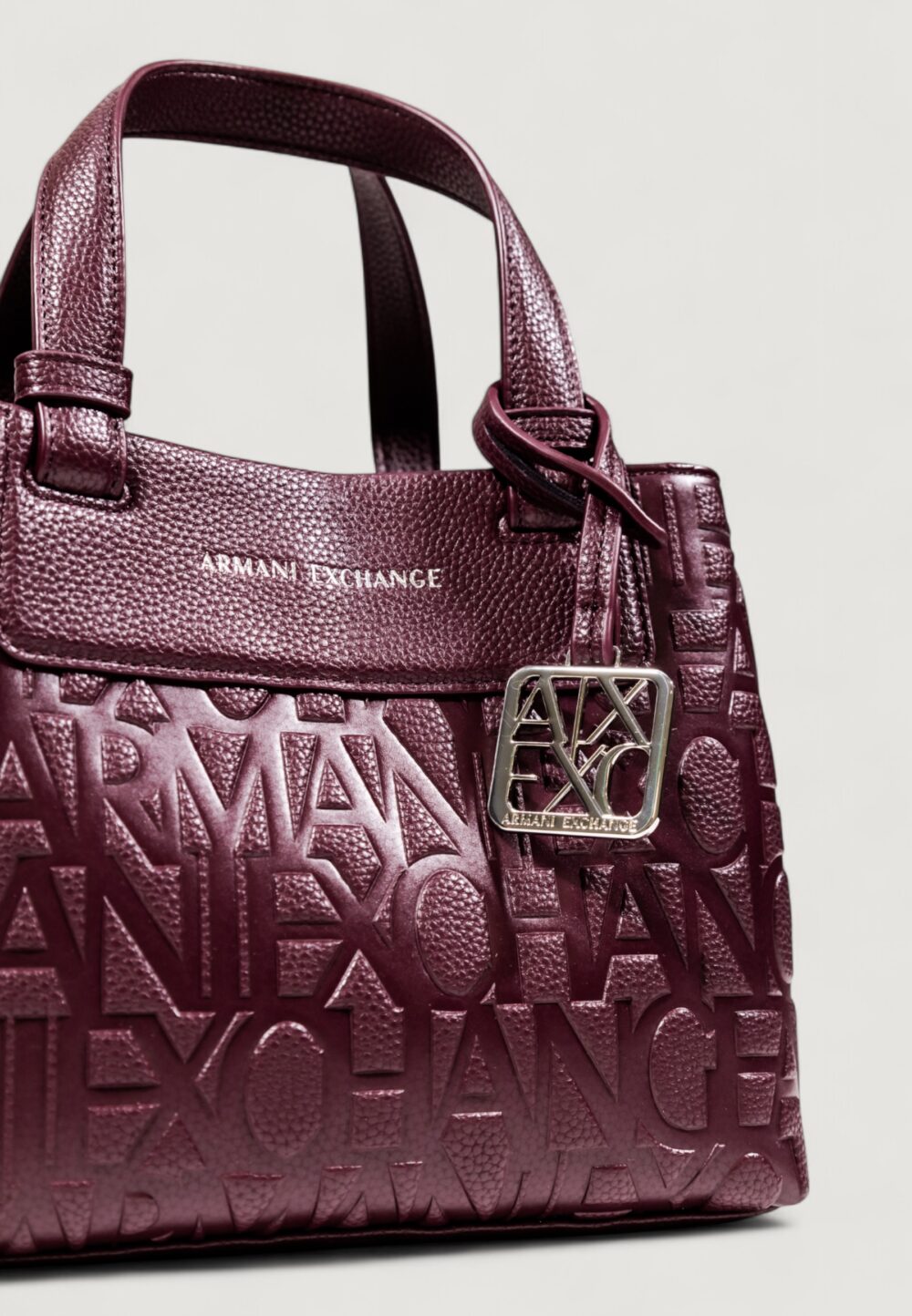 Borsa Armani Exchange SHOPPING BAG Bordeaux - Foto 3