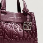 Borsa Armani Exchange SHOPPING BAG Bordeaux - Foto 3