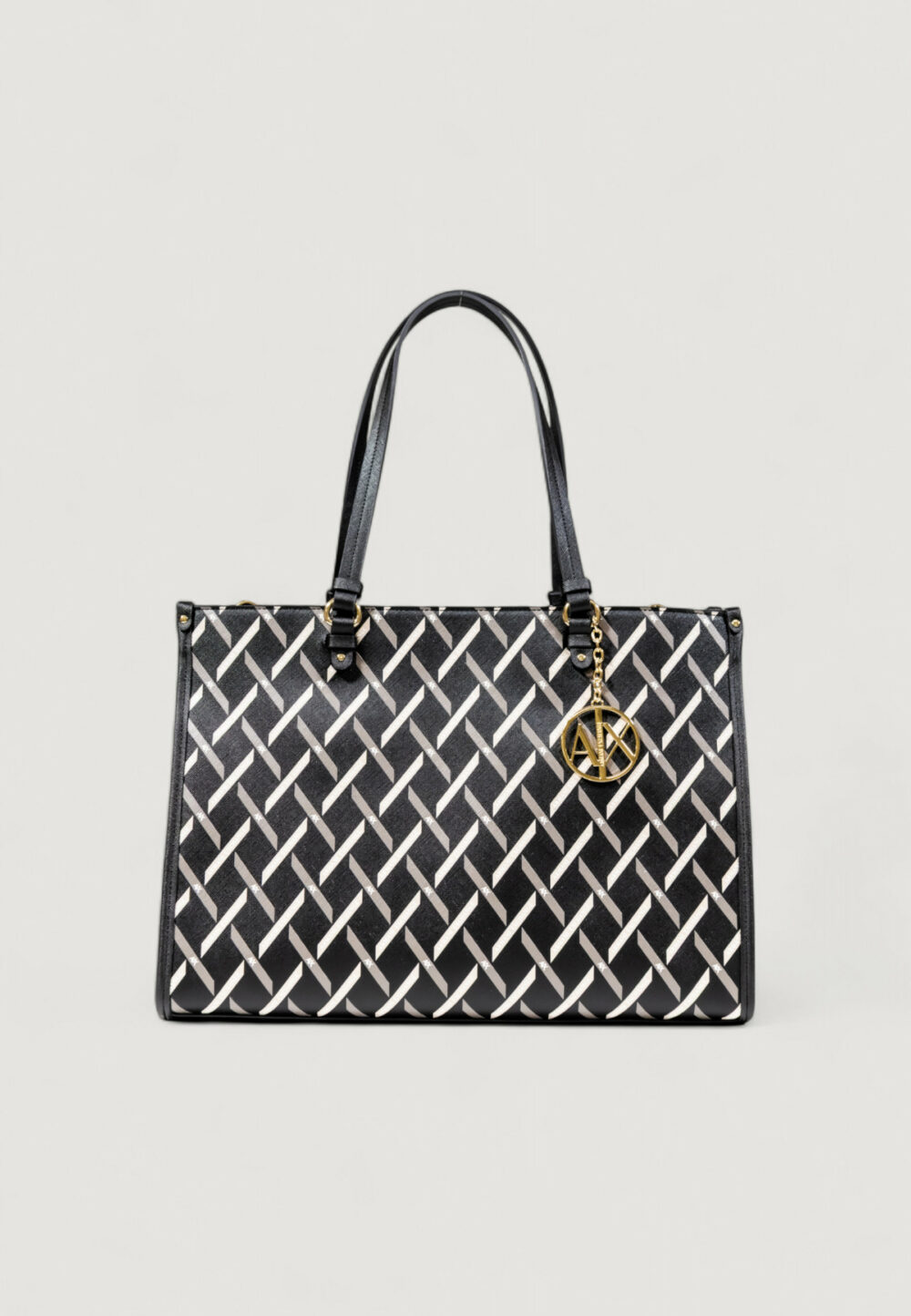 Borsa Armani Exchange SHOPPING BAG Nero - Foto 2