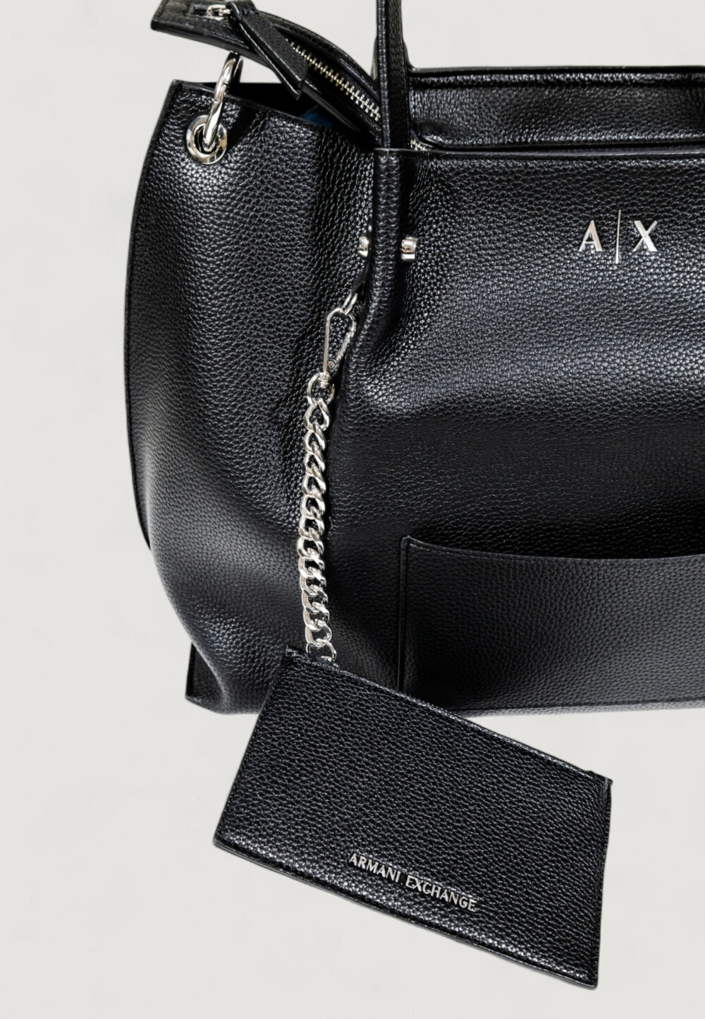 Borsa Armani Exchange SHOPPING BAG Nero - Foto 3