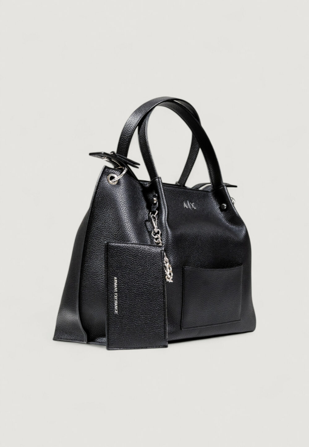 Borsa Armani Exchange SHOPPING BAG Nero - Foto 4
