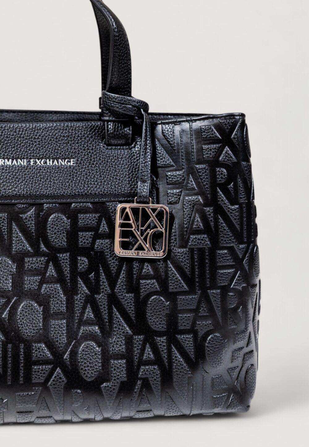 Borsa Armani Exchange SHOPPING BAG Nero - Foto 3